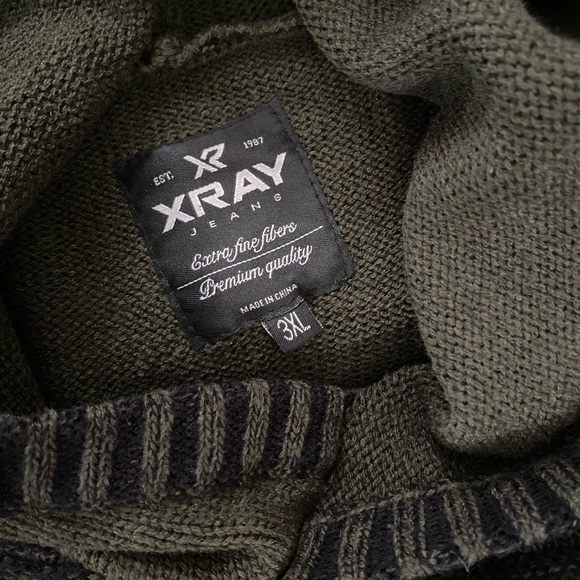 Men’s 3XL Shawl Neck Hooded Sweater by XRAY Jeans - Picture 4 of 6